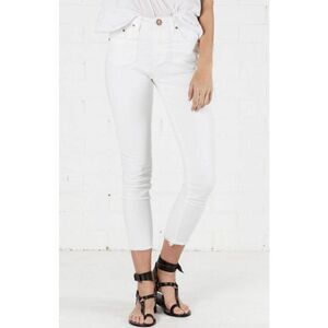 ONE TEASPOON High Waist Freebird II White Skinny Jeans